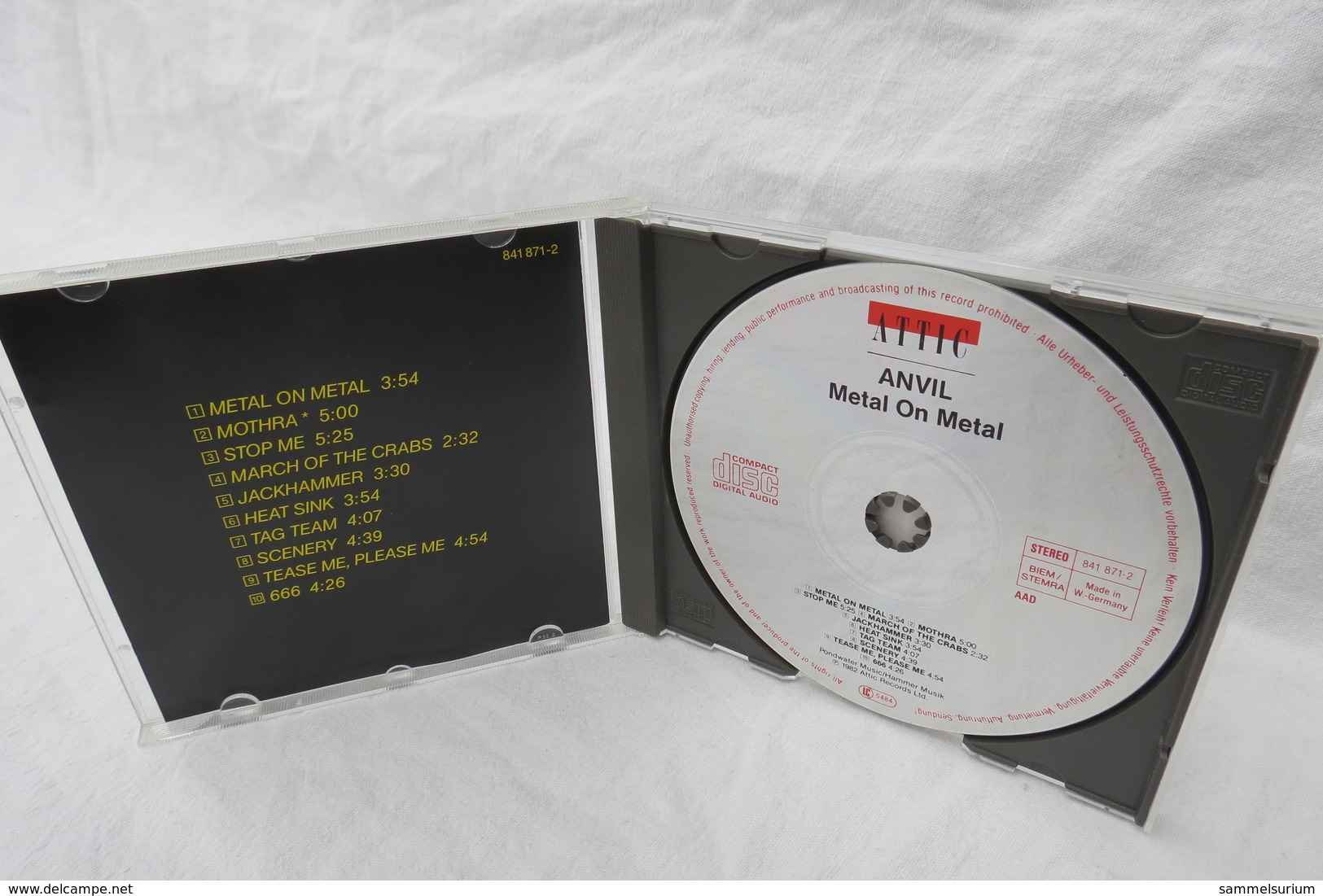 CD "Anvil" Metal On Metall - Hard Rock En Metal