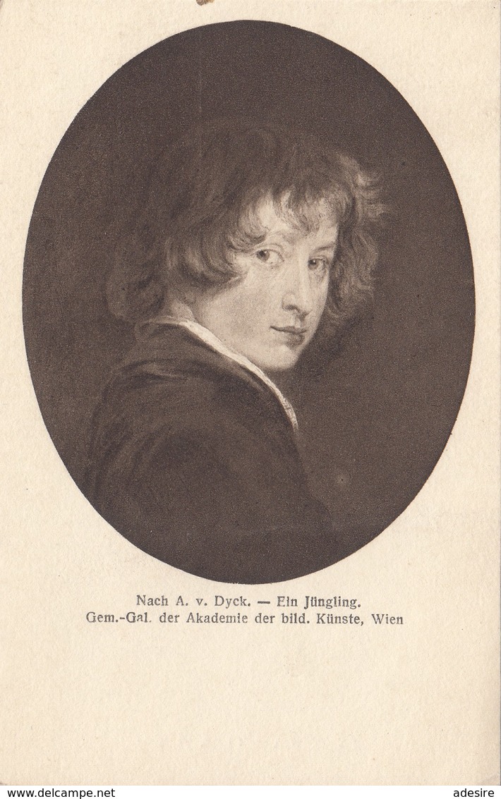 Ein Jüngling N. A.v.Dyck - Verlag K.-V.W.Wien - Malerei & Gemälde