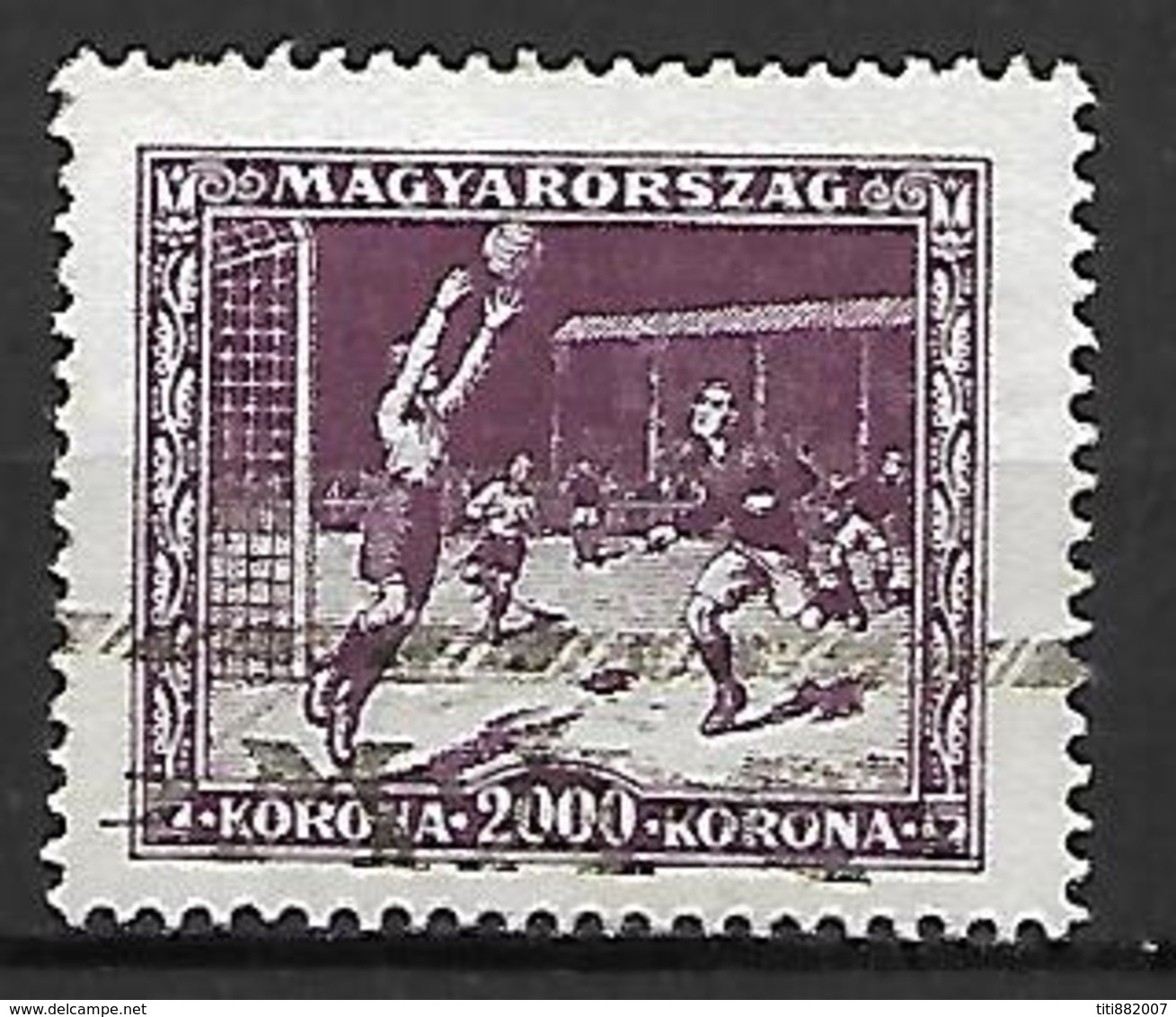 HONGRIE   -   1925 .   Y&T N° 377 Oblitéré.  FOOTBALL - Oblitérés