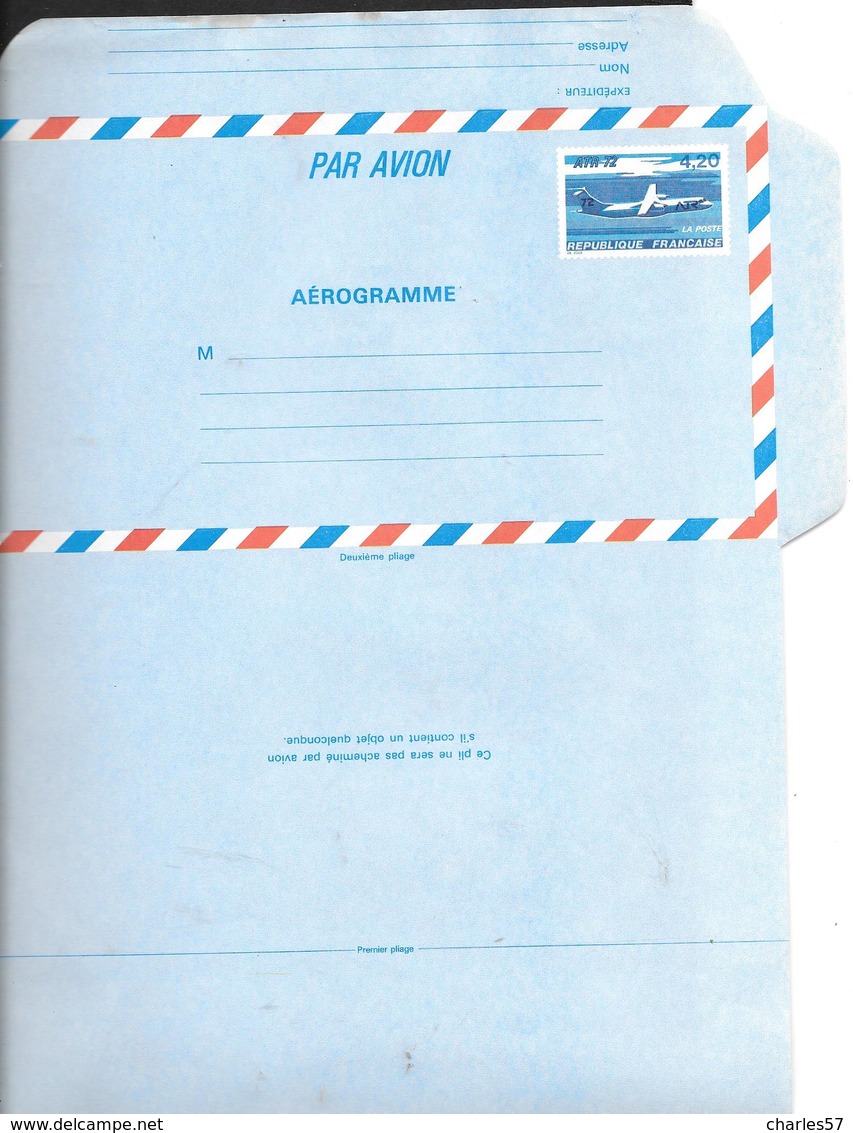 Entiers Postaux:1990 N° 1018 A E R (non Pliés - Aérogrammes