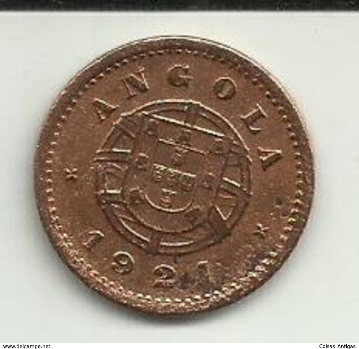 2 Centavos 1921 Angola Rara - Angola