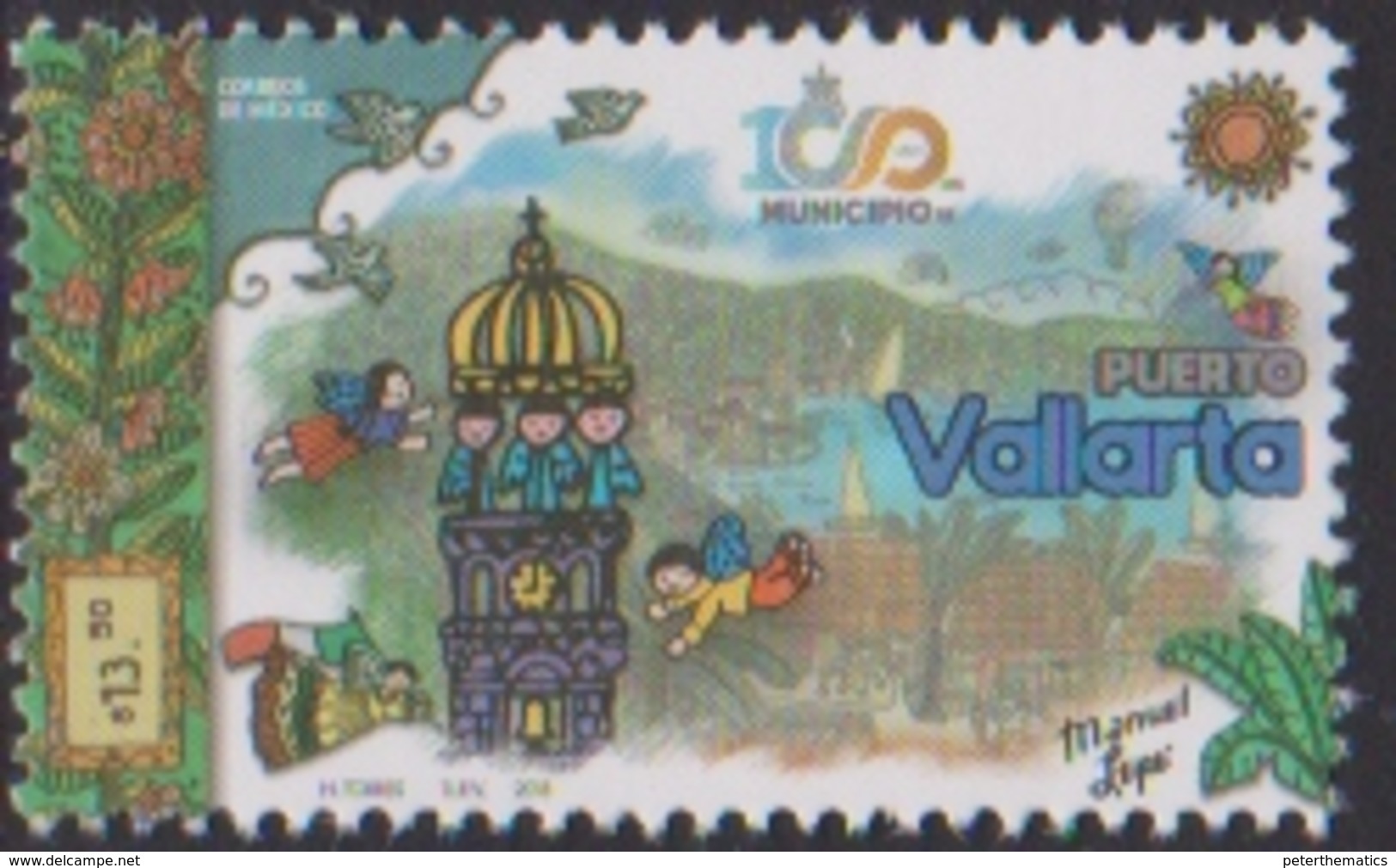 MEXICO, 2018, MNH, PUERTO  VALLARTA, CATHEDRALS, SAILBOATS, MOUNTAINS, 1v - Other & Unclassified