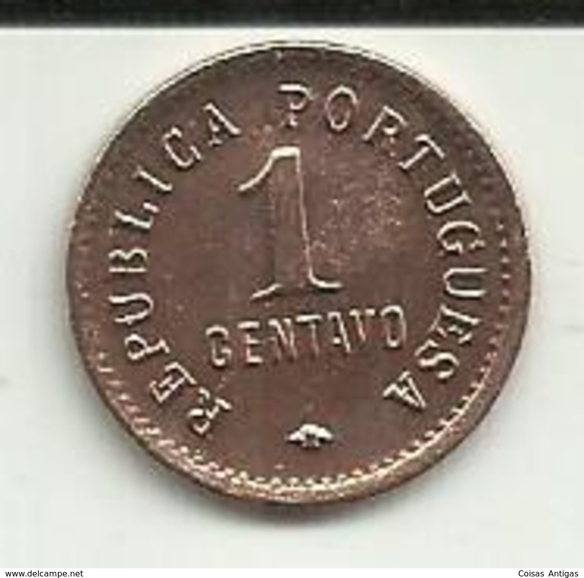 1 Centavo 1921 Angola Rare - Angola