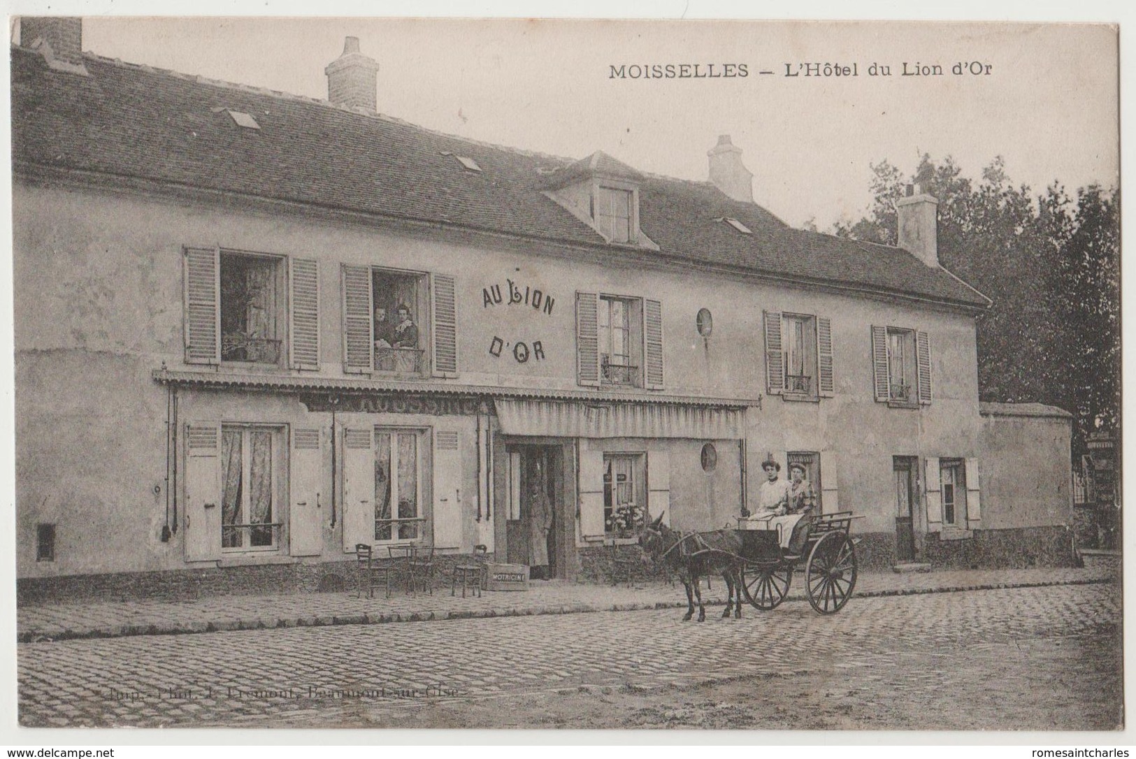 CPA 95 MOISSELLES L" Hôtel Du Lion D' Or - Moisselles