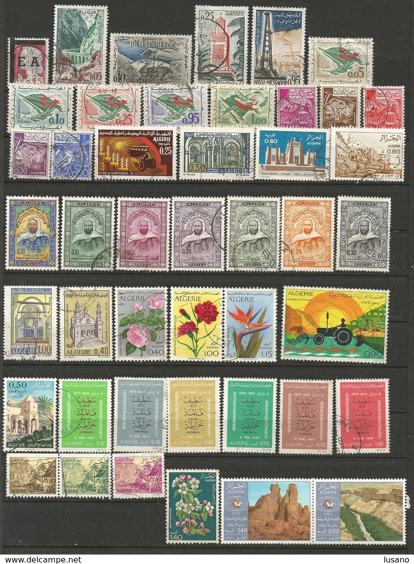 Algérie Indépendante - Petite Collection D'oblitérés - Collections (without Album)