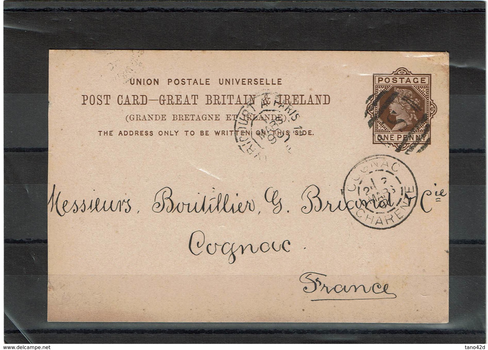 CTN54A - GRANDE BRETAGNE CP 1p CIRCULEE A ETUDIER - Stamped Stationery, Airletters & Aerogrammes