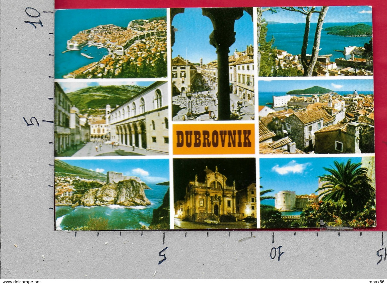 CARTOLINA VG JUGOSLAVIA - DUBROVNIK - Vedutine Multivue - 10 X 15 - ANN. 198? - Jugoslavia