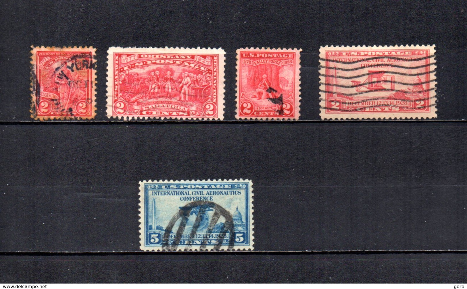 EEUU   1927-28  .-  Y&T  Nº   271-272-274-279-280 - Used Stamps