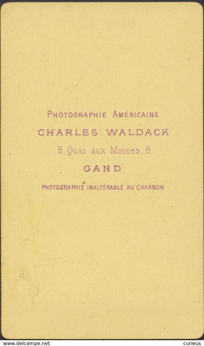 GENT * CDV * CHARLES WALDACK * QUAI AUX MOINES * MUNKKAAI * FOTO MAN * 10.50 X 6.50 CM - Gent