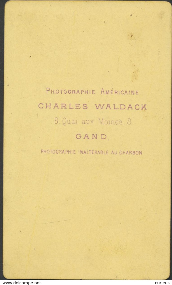 GENT * CDV * CHARLES WALDACK * QUAI AUX MOINES * MUNKKAAI * PORTRET DAME * 10.50 X 6.50 CM - Gent