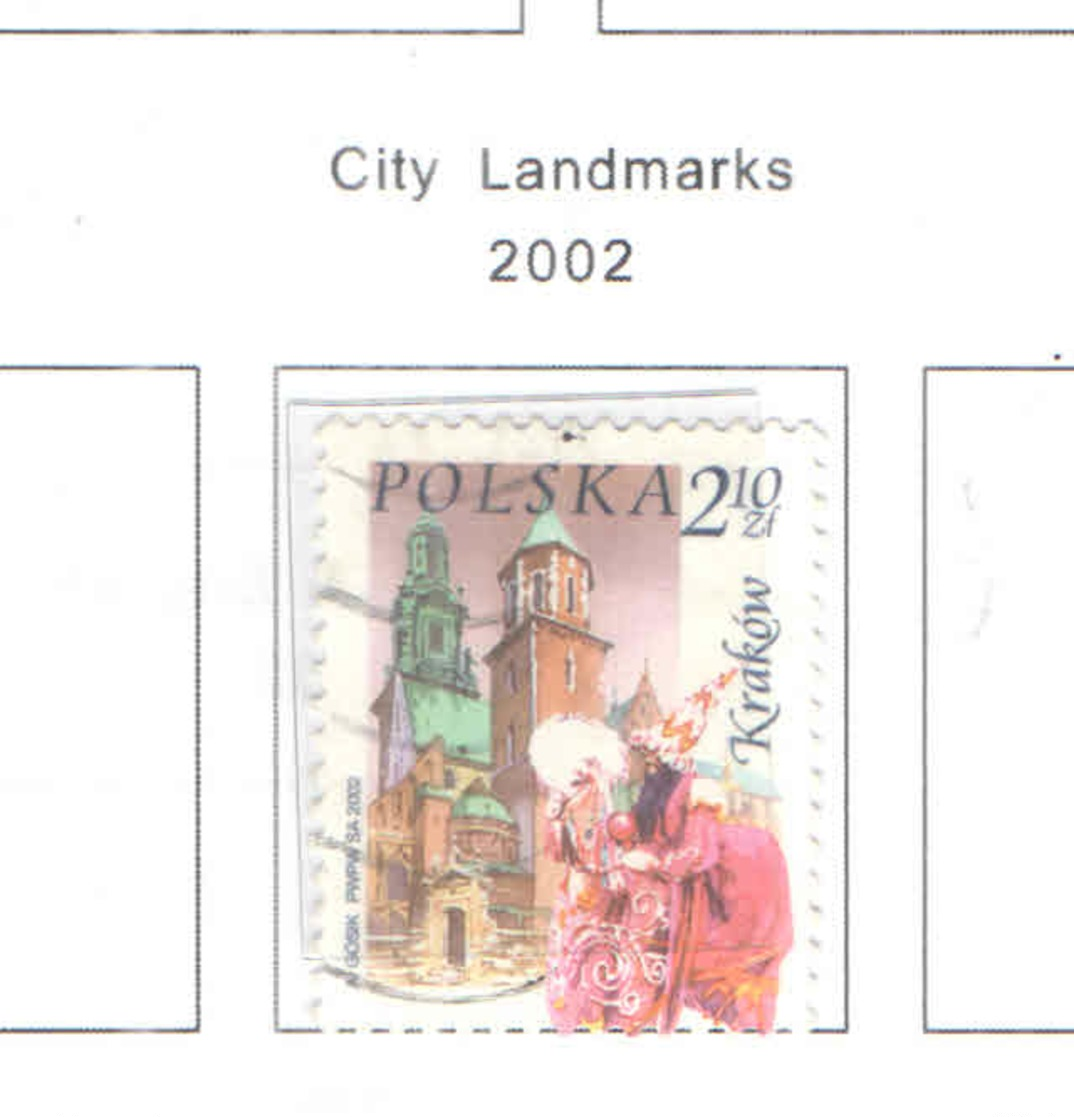 Polonia PO 2002 City LandMarks   Scott.3624+See Scan On Scott.Page; - Usati