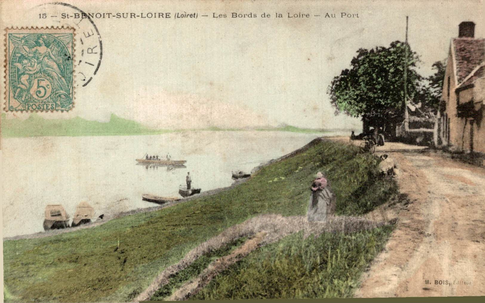 7691  -2018    ST BENOIT SUR LOIRE   LES BORDS DE LA LOIRE   AU PORT - Autres & Non Classés