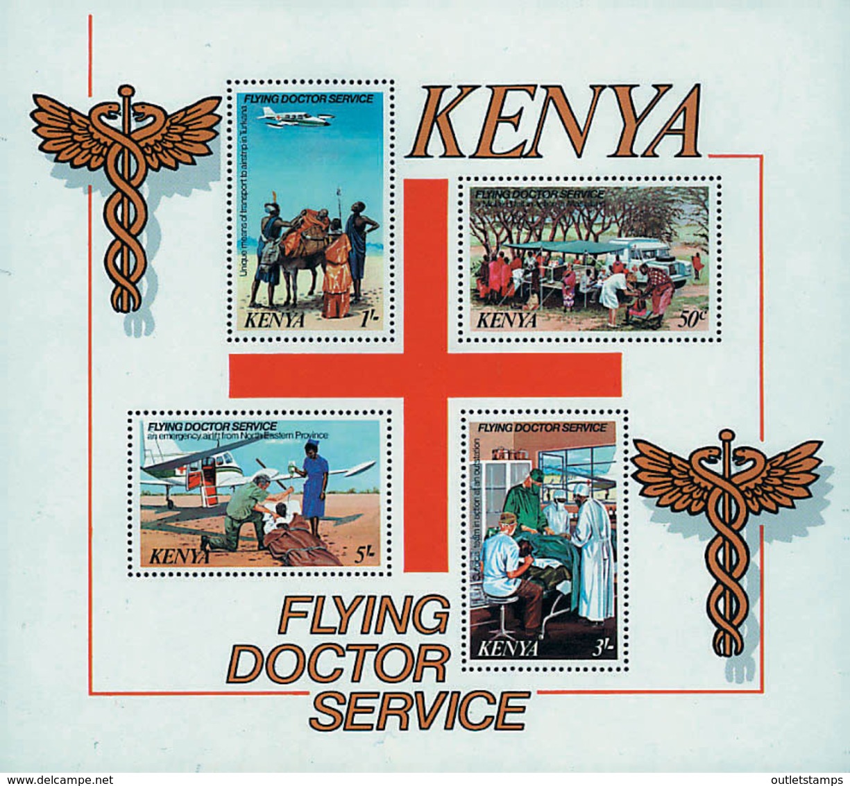 Ref. 42573 * NEW *  - KENYA . 1980. FLYING DOCTOR SERVICE. SERVICIO MEDICO AEREO - Kenya (1963-...)