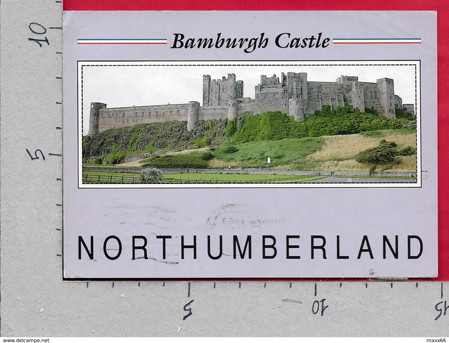 CARTOLINA VG REGNO UNITO - NORTHUMBERLAND - Bamburgh Castle - 10 X 15 - ANN. 1989 - Altri & Non Classificati