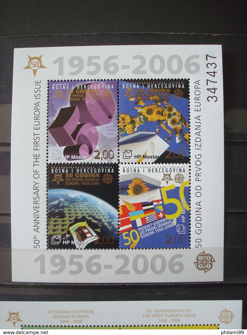 EUROPA 2006 9 BLOCS MNH** BOSNIA MACEDONIA MONTENEGRO TURKEY - 2006