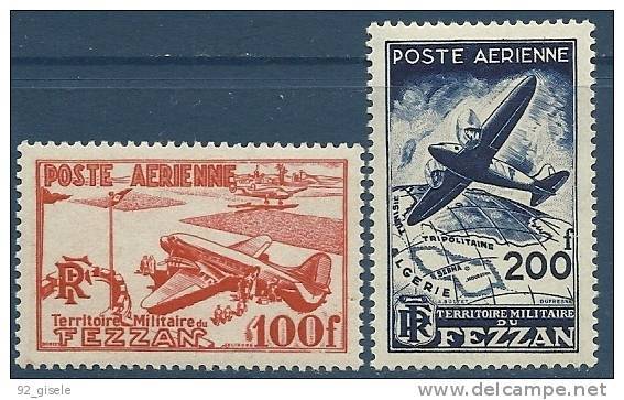 Fezzan Aerien YT 4 & 5 " Poste Aerienne " 1948 Neuf** - Other & Unclassified