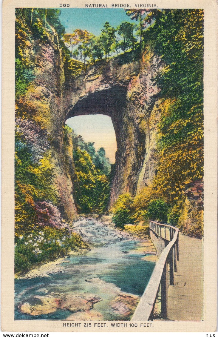 USA United States 1938 Natural Bridge, Virginia, Bristol - Virginia Beach