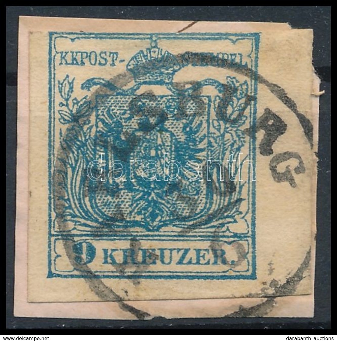 O 1850 9kr MP III 5 Mm ívszéllel ,,KARLSBURG' - Sonstige & Ohne Zuordnung