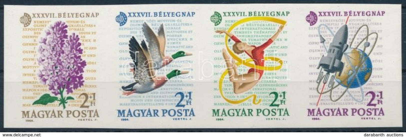 ** 1964 Bélyegnap (37.) Vágott Csík (3.500) - Other & Unclassified