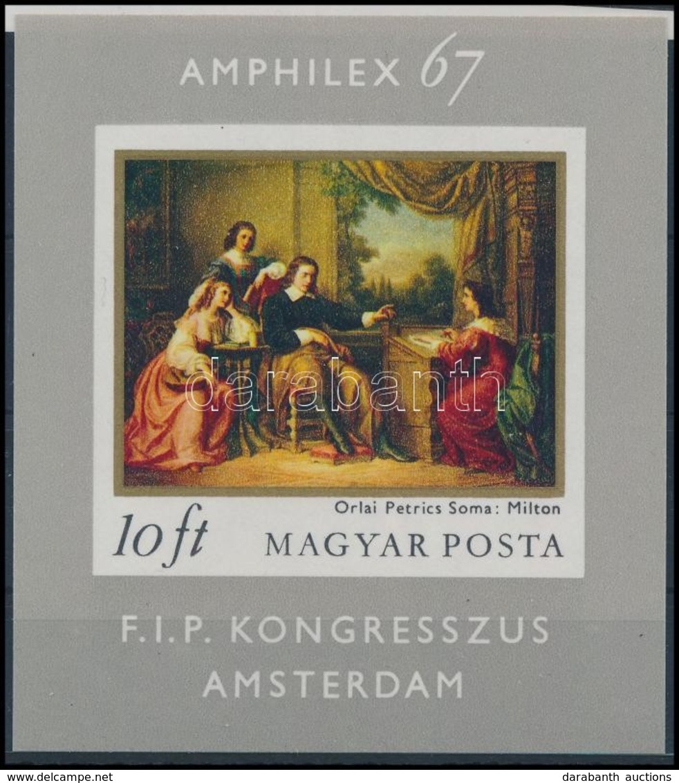 ** 1967 Amphilex - Festmény (II.) Vágott Blokk (4.000) - Other & Unclassified