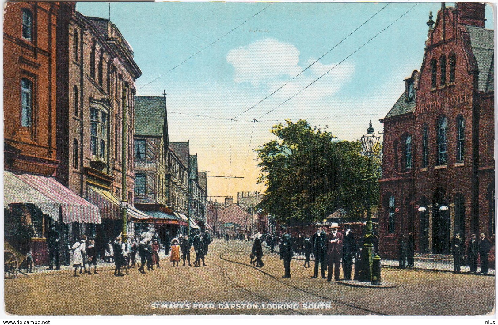 England United Kingdom UK St Mary's Road, Garston, Liverpool, Looking South - Virginia Beach