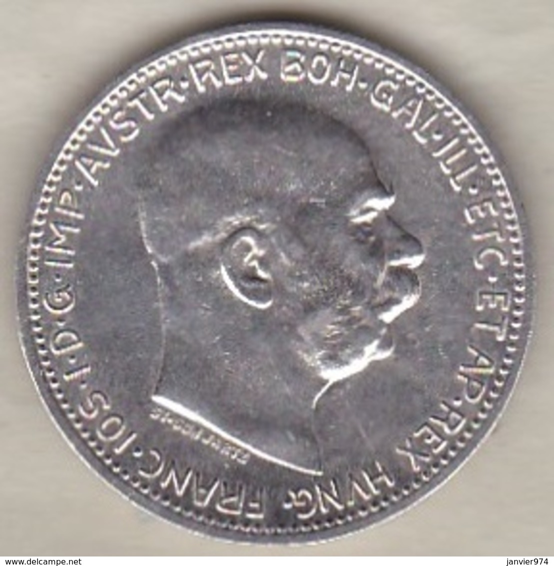 AUTRICHE .1 CORONA 1915. FRANZ JOSEPH I . ARGENT - Autriche