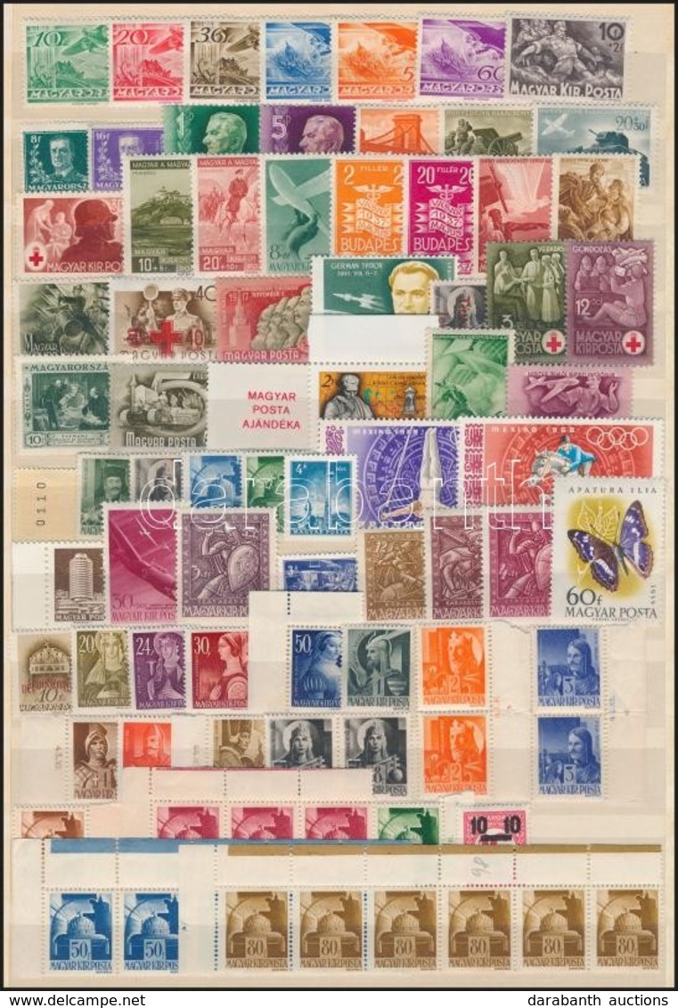 ** Magyar összeállítás, Benne Töredékek A4-es Berakólapon (11.400) - Used Stamps