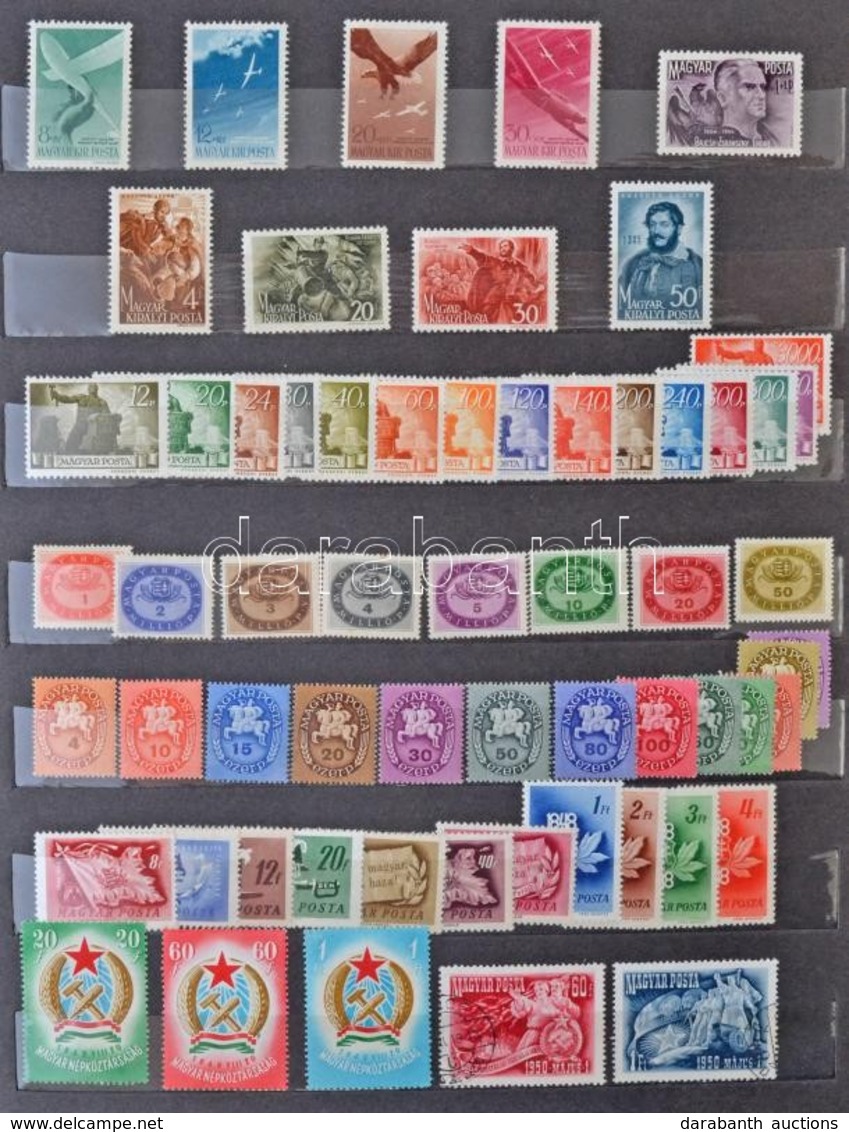 ** Sorozatok Gyűjteményei 1959-1967 Hozzá Korábbi Sorok Jobbakkal Nagyalakú 12 Lapos Berakóban - Used Stamps