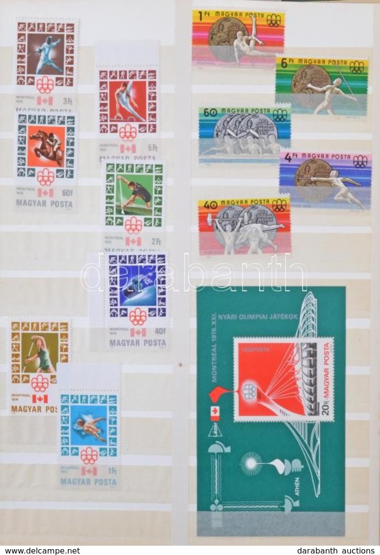 ** Sorok és Blokkok A 70-es 80-as évekből 20 Lapos Schaubek Csavaros Berakóban - Used Stamps