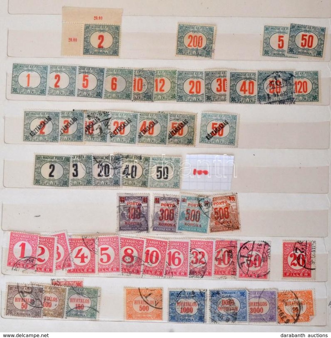 ** * O Több Száz Bélyeg, Sorok, Sor Töredékek, Jó Portó összeállítás 16 Lapos Nagyalakú Berakóban (csak A Jobb értékek 2 - Used Stamps