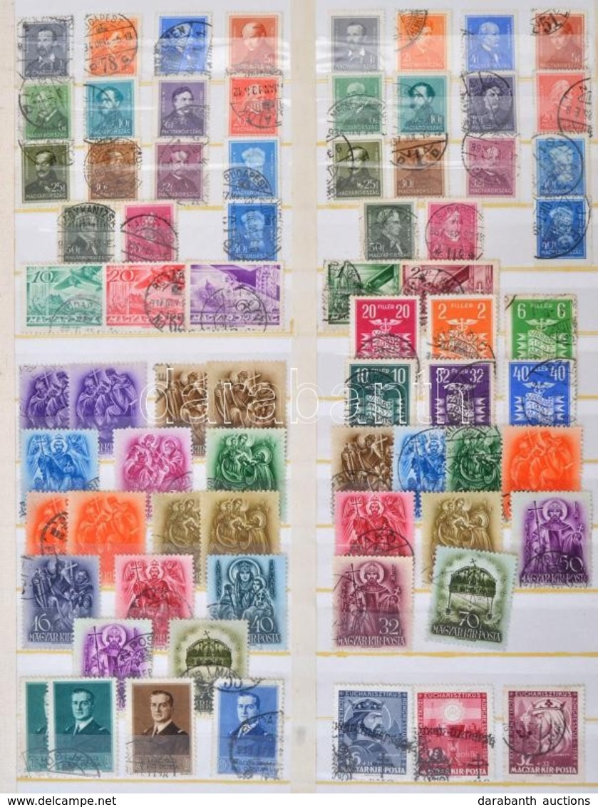 ** * O Több Száz Bélyeg Jobb Sorokkal (Búzakalász, Repülő III.) 21 Nagyalakú Berakólapon (csak A Jobb értékek 95.400) - Used Stamps