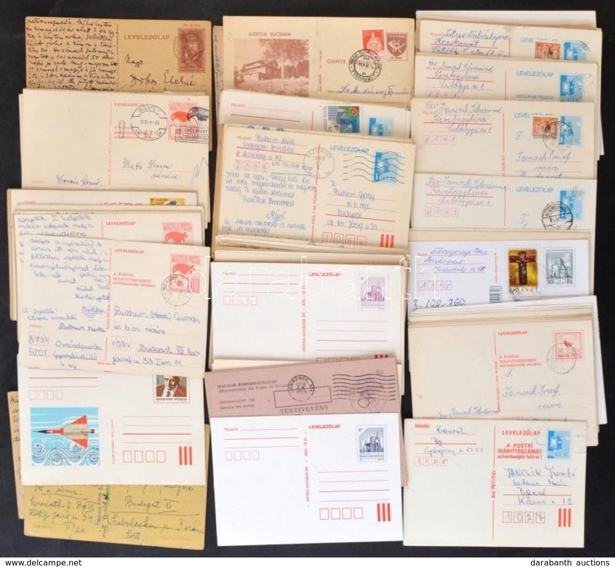 138 Db Díjjegyes Levelezőlap Az 1940-es évektől, Futottak Illetve Használatlanok - Used Stamps