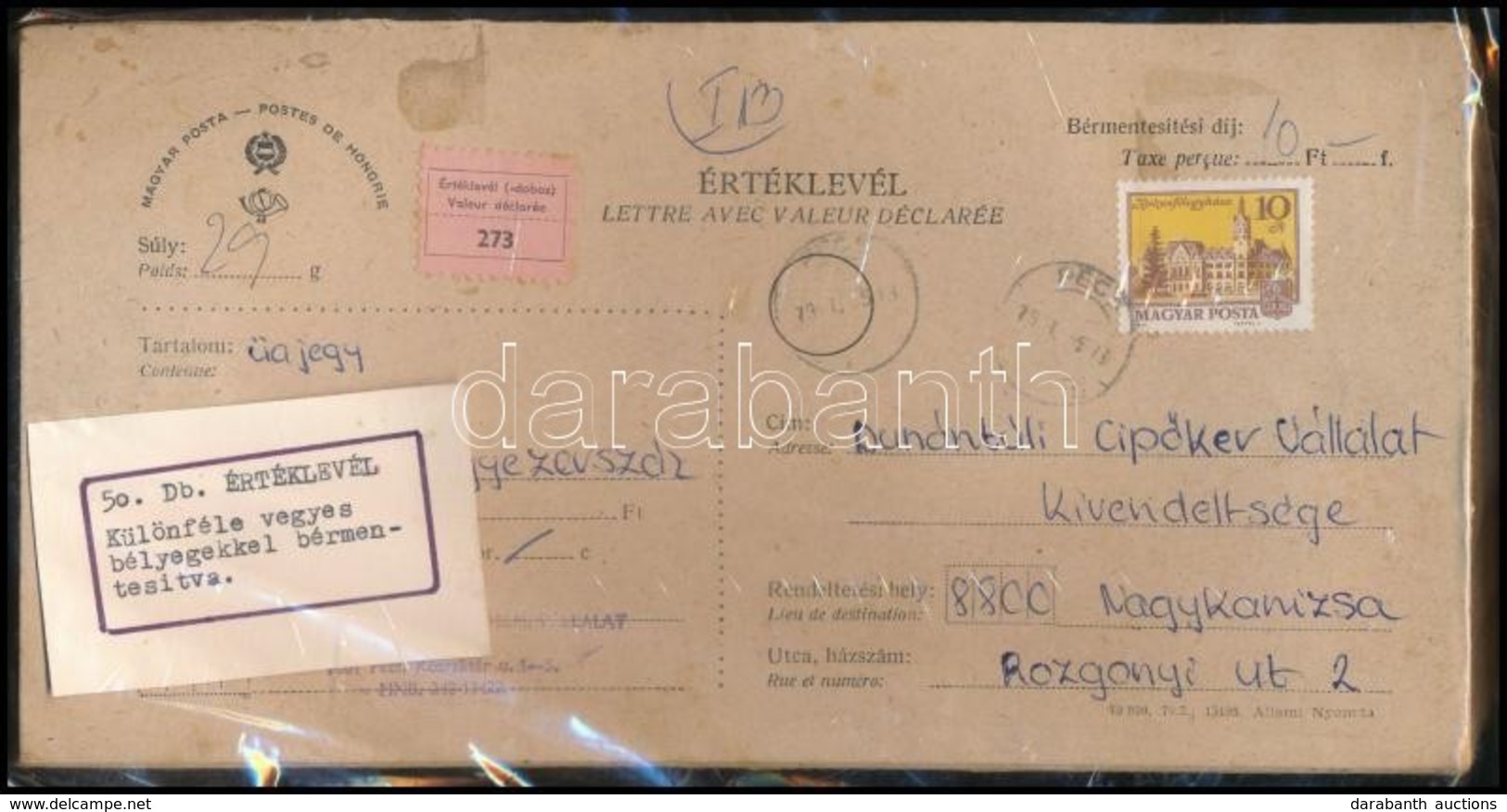 50 Db értéklevél Az 1970-es évek Végéről Klf Bérmentesítésekkel (30 éve érintetlen Anyag) - Usati