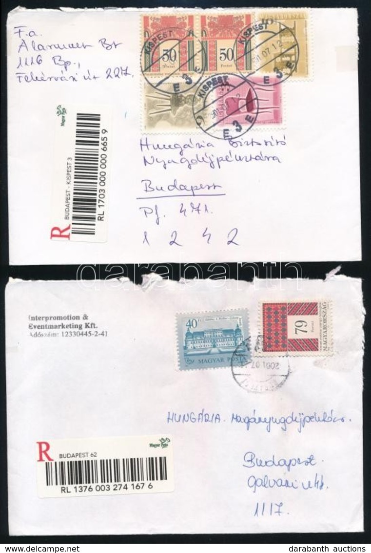 1995-2001 100 Db Küldemény Vonalkódos Ajánlási Ragjeggyel - Used Stamps