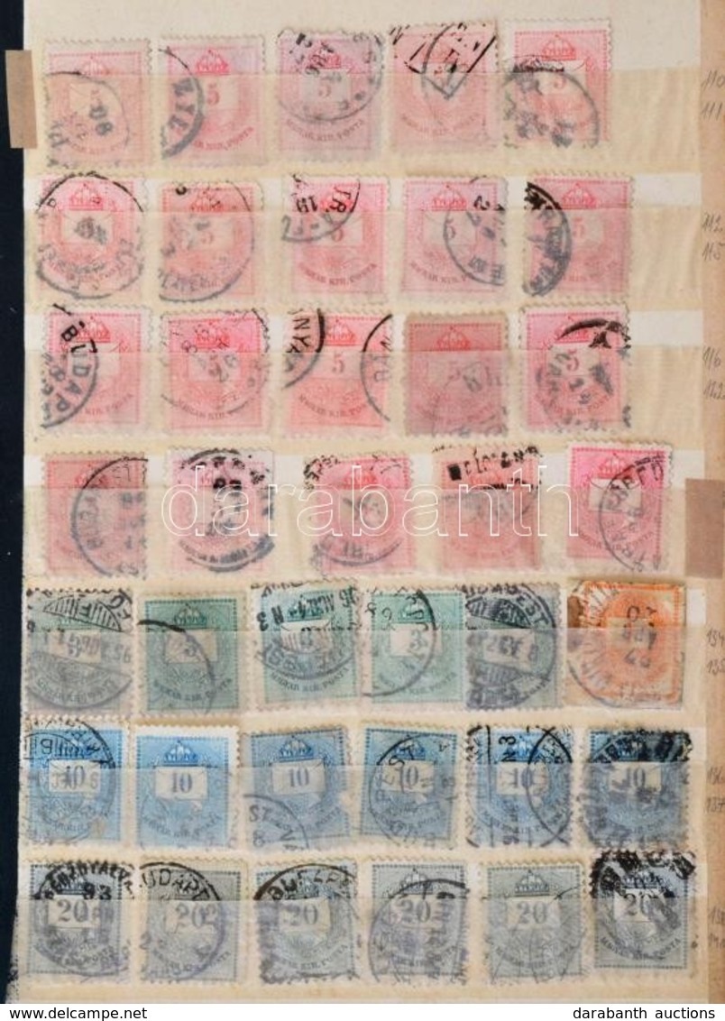 O Kis Régi Berakóban 160 Db Krajcáros Bélyeg + 4 Db Futott Levél (min. 50.000) - Used Stamps