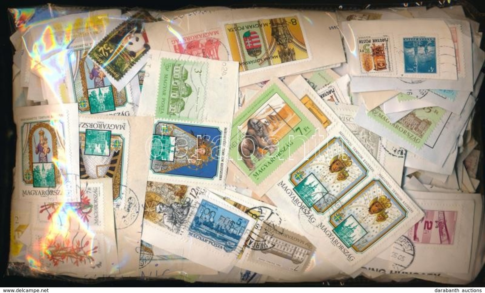 Fél Kg Magyar áztatni Való Bélyeg ömlesztve Zacskóban - Used Stamps