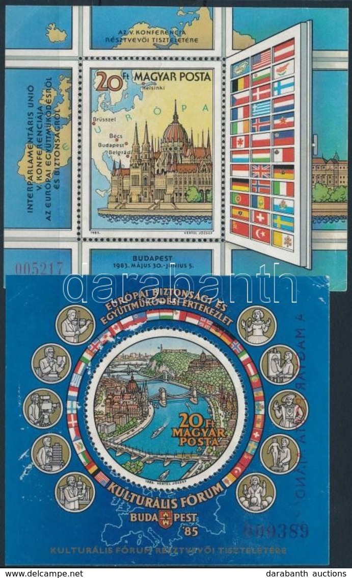 (*) 2 Db Gyenge Minőségű Ajándék Blokk - Used Stamps