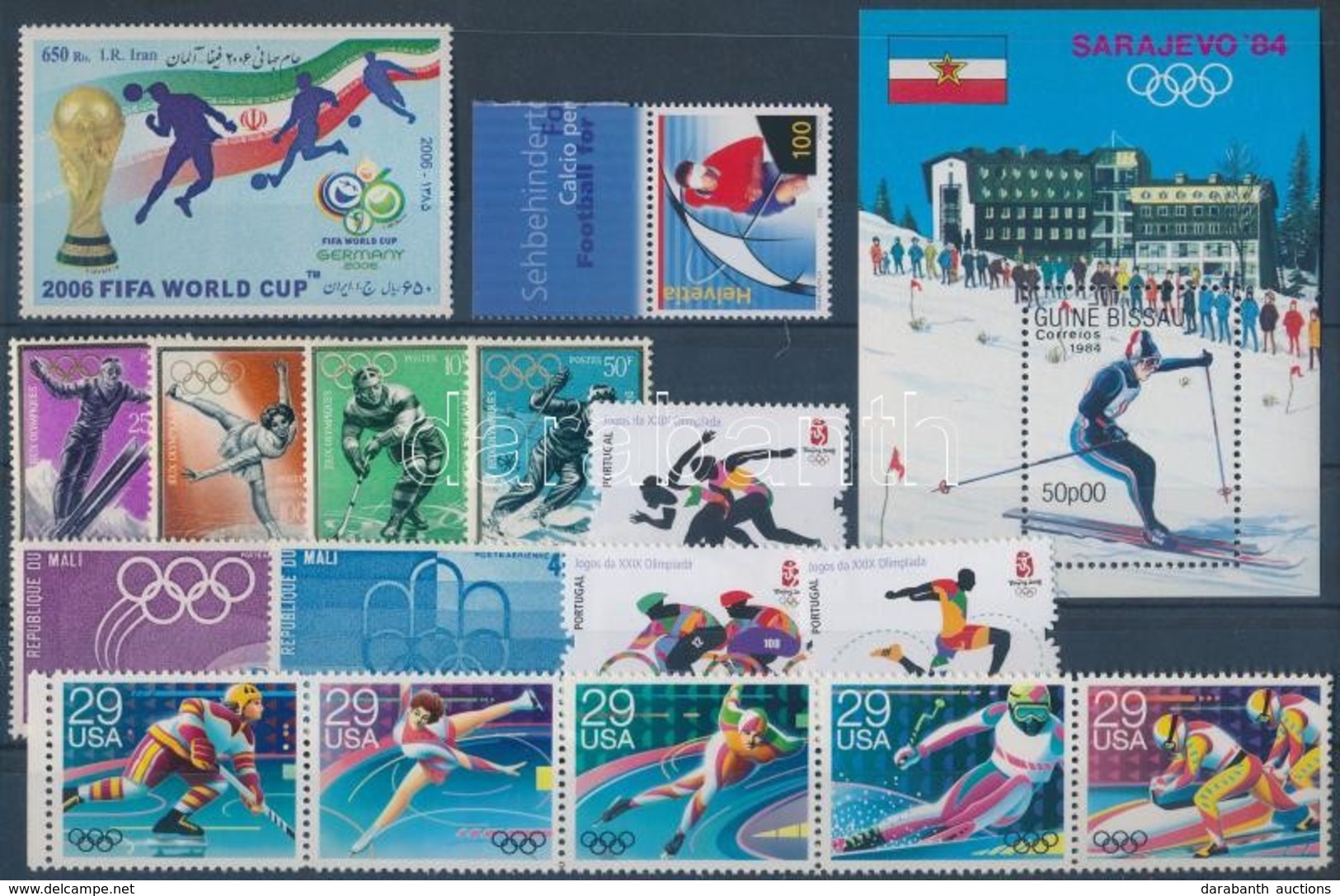 ** Sport Motívum 1964-2008 1 Blokk + 2 Klf önálló érték + 4 Klf Sor - Other & Unclassified