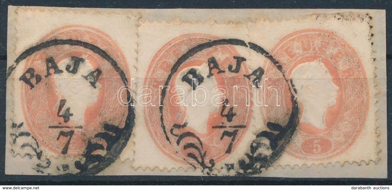 1861 3 X 5kr ,,BAJA' - Altri & Non Classificati