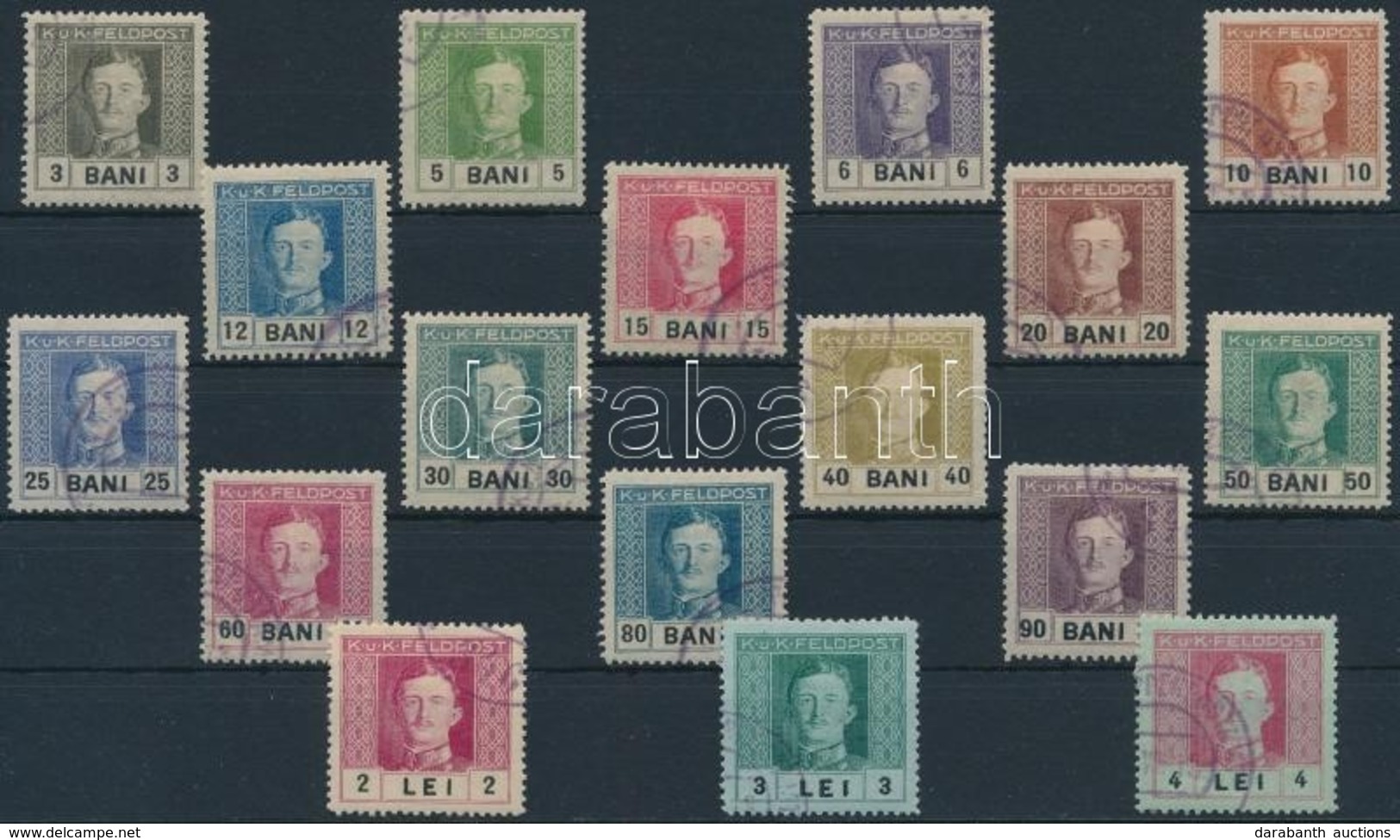 O Kuk Feldpost Románia 1917-1918 2 Db Teljes Sor 1-34 (18.600)) - Other & Unclassified