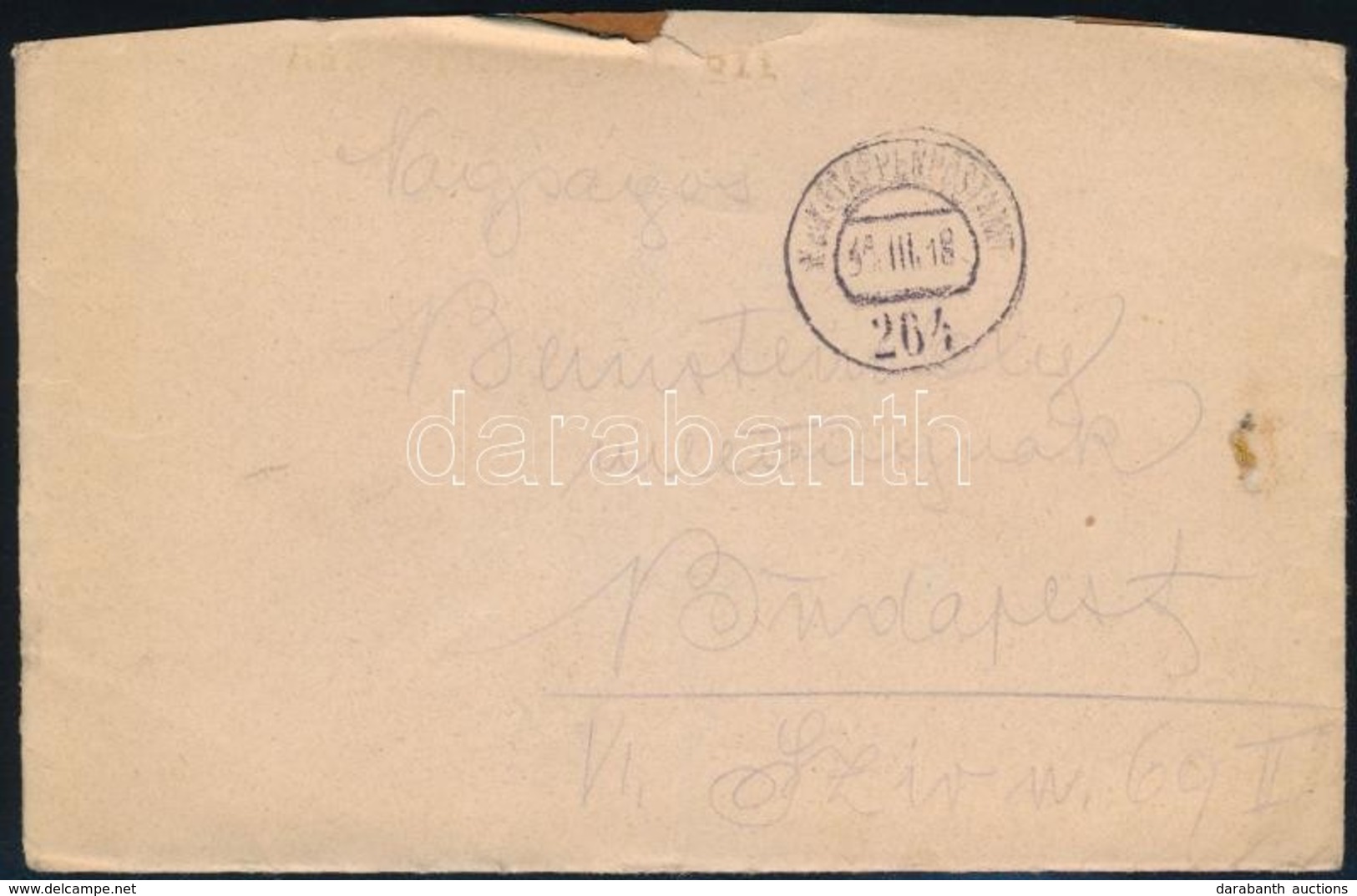 1918 Tábori Posta Levél 'EP 264' - Other & Unclassified