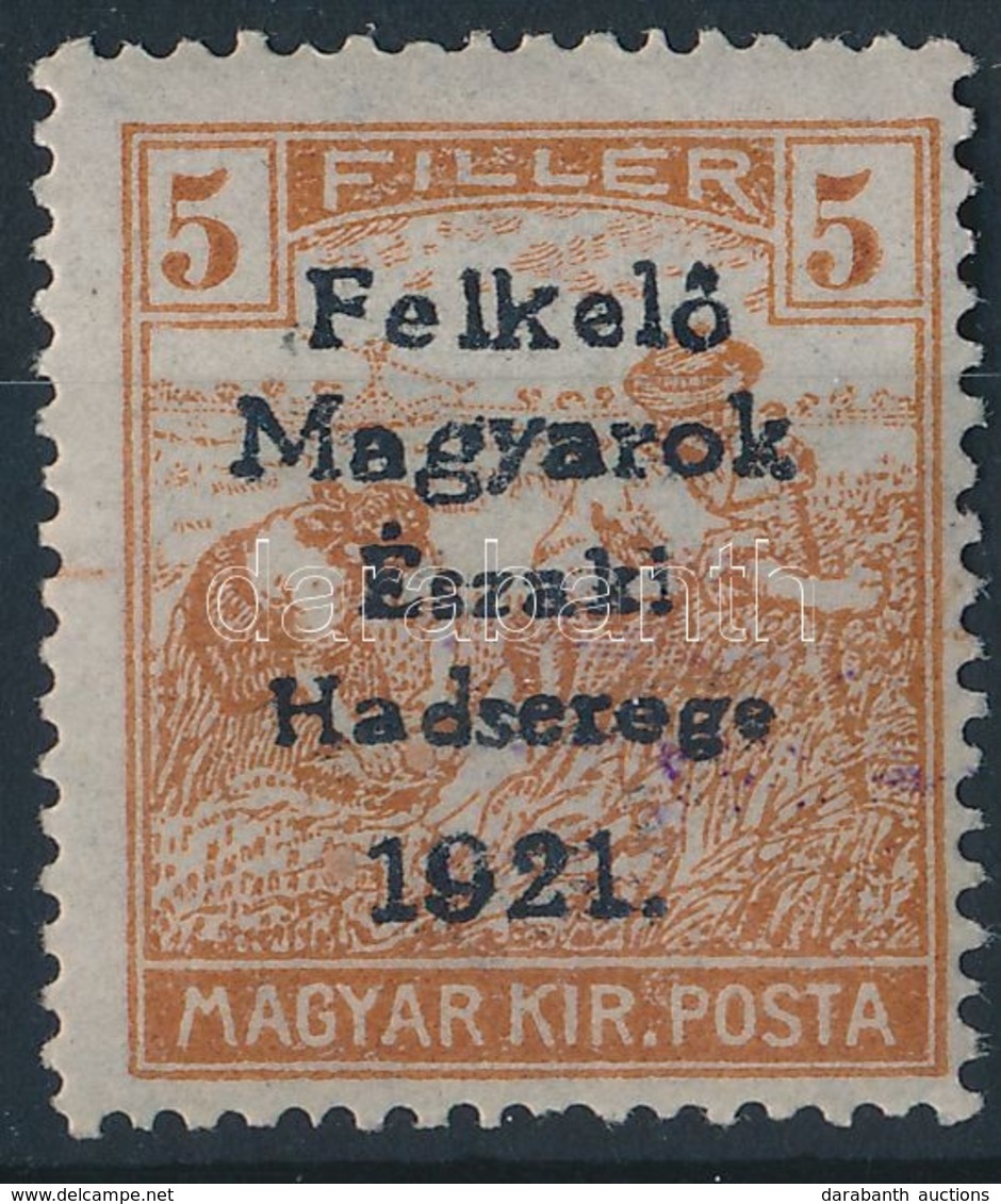 ** Nyugat-Magyarország V. 1921 Arató 5f Garancia Nélkül (**9.000) - Other & Unclassified