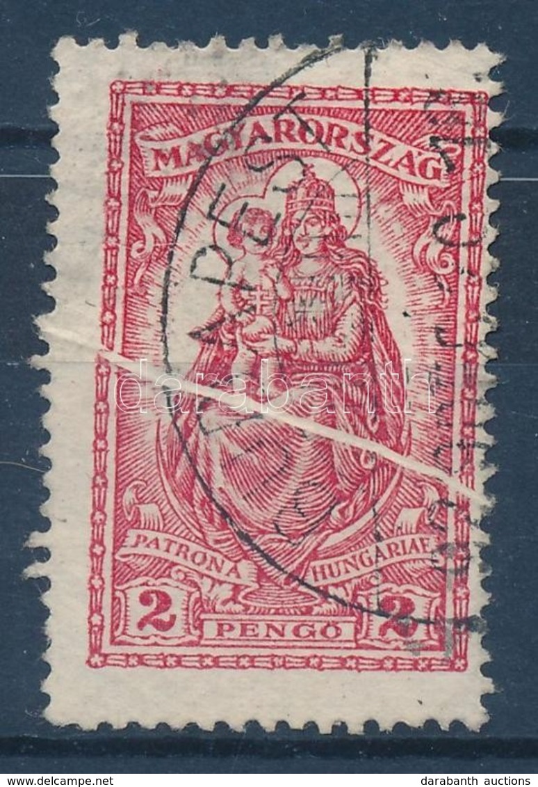 O 1926 Keskeny Madonna 2P Papírránccal - Sonstige & Ohne Zuordnung