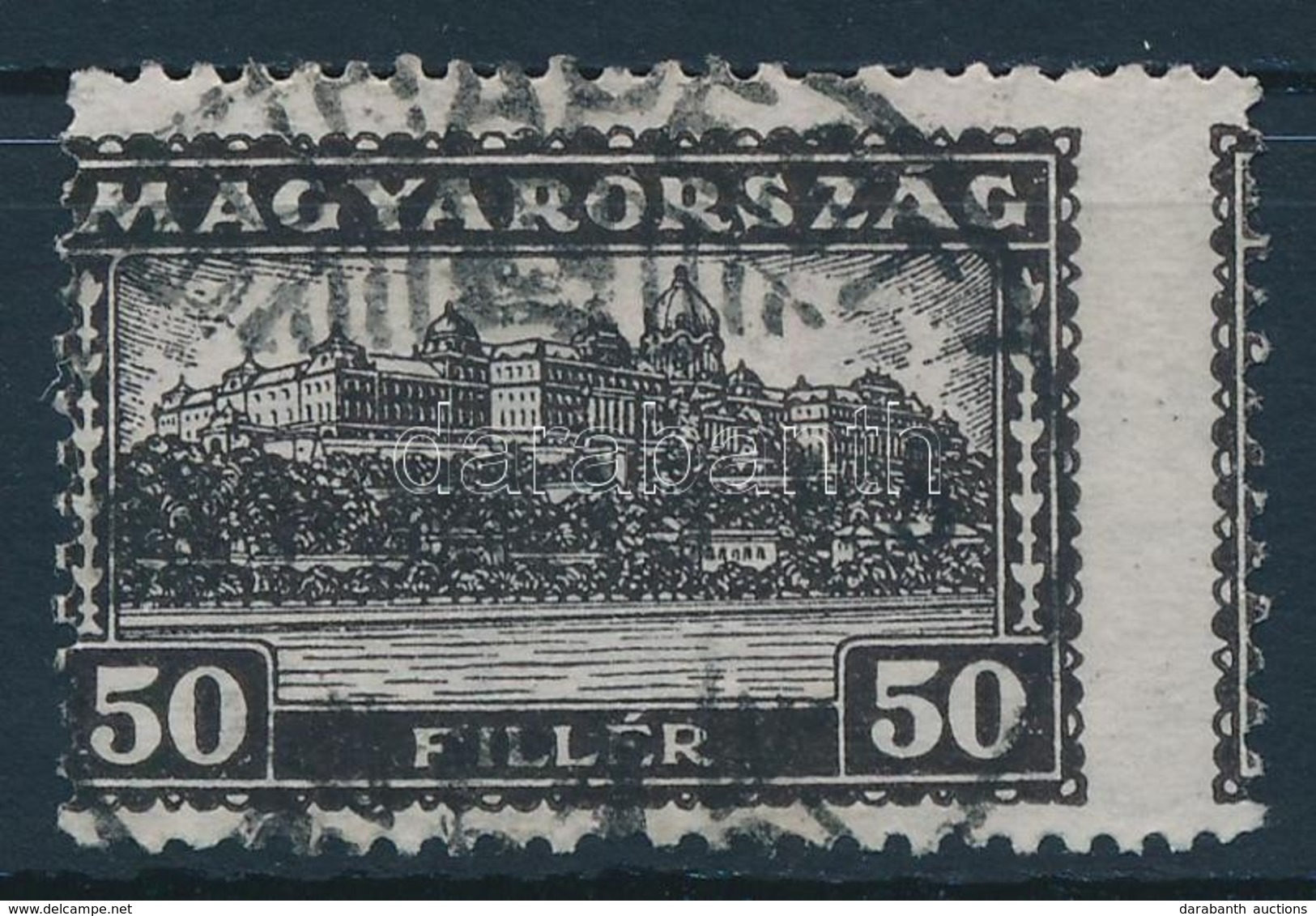 O 1926 Pengő Fillér I. 50f Látványosan Képbe Fogazva - Otros & Sin Clasificación