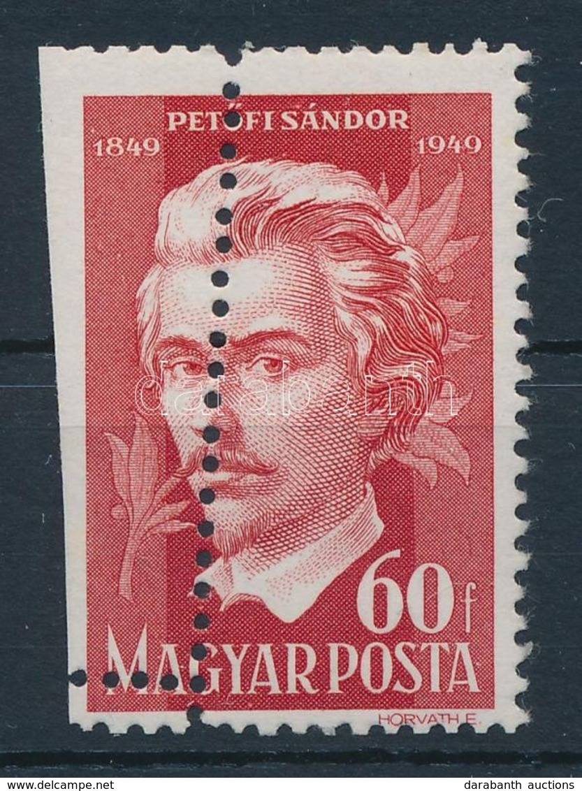* 1949 Petőfi Sándor (II.) 60f Elfogazva - Other & Unclassified