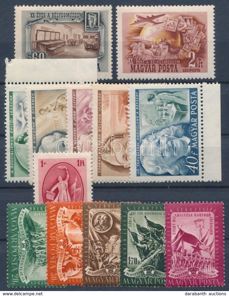 ** 1949-1950 Bélyegmúzeum, Gyermek, Puskin és DISZ (I.) 1-1 Sor (8.400) - Autres & Non Classés