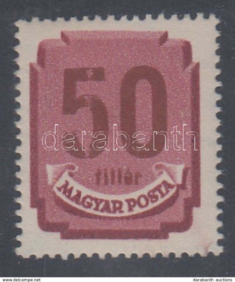 ** 1950 Forint- Fillér Portó 50f Az 5-ös Számjegyen Csíkban Végigfutó Festékhiány - Autres & Non Classés