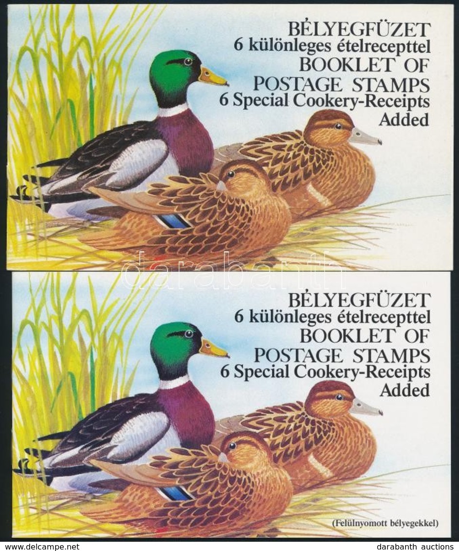 ** 1988-1989 Récék Angol Nyelvű Normál és Felülnyomott Bélyegfüzet - Sonstige & Ohne Zuordnung