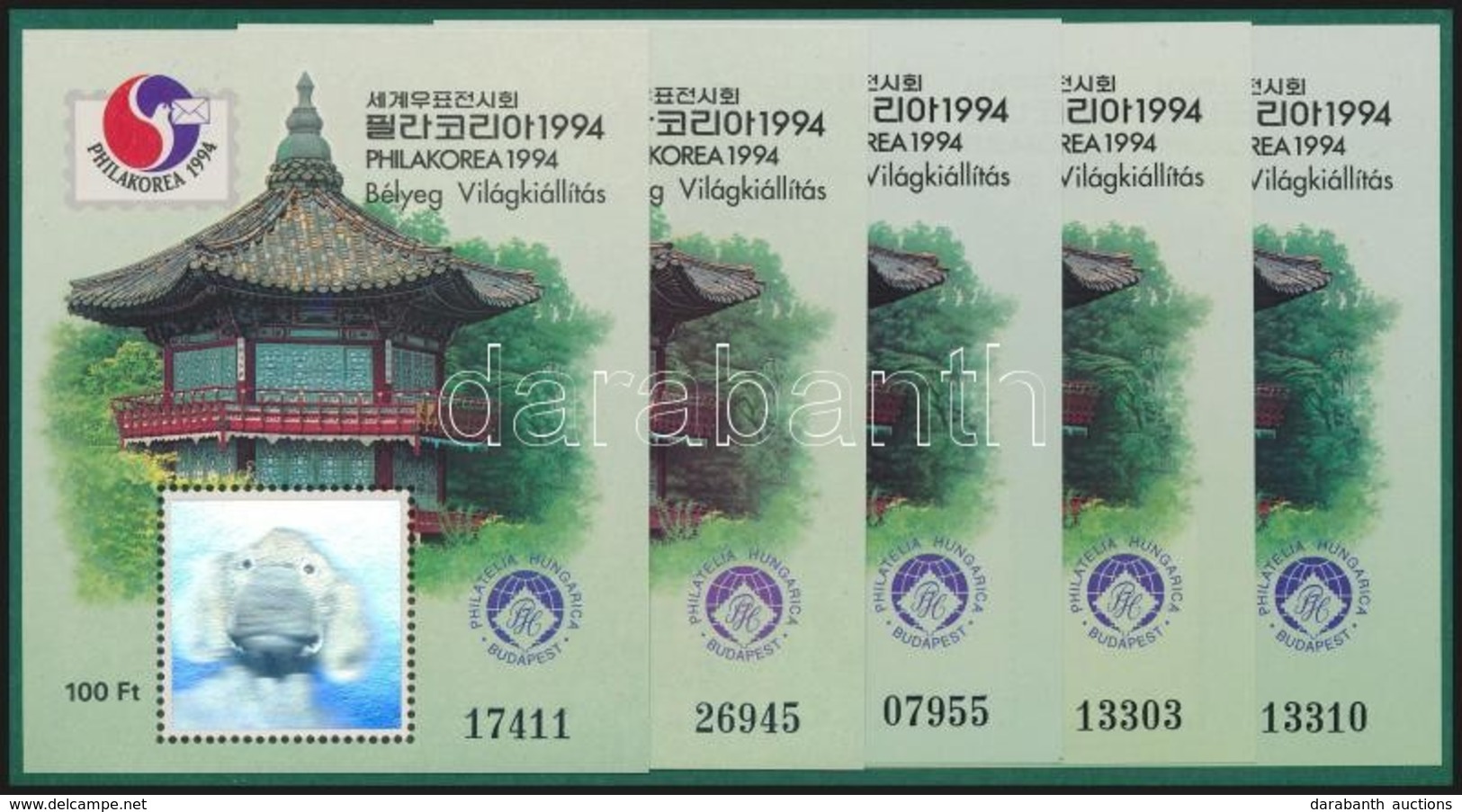 ** 1994 Philakorea 5 Db Hologramos Emlékív - Sonstige & Ohne Zuordnung