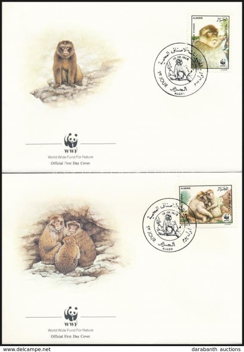 1988 WWF: Berber Makákó Sor 4 Db FDC-n Mi 972-975 - Autres & Non Classés